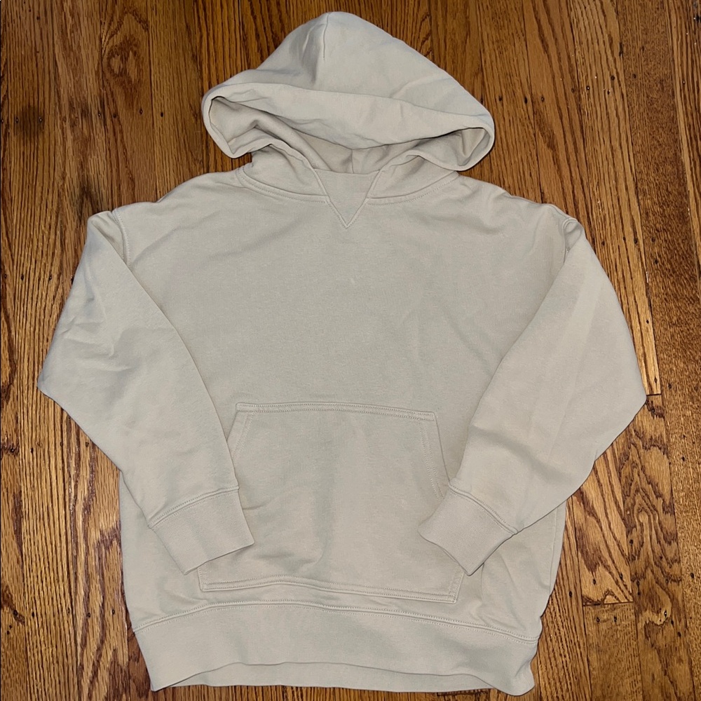 Size: 8 // Gap Teen Beige Hoodie with Front Pocket